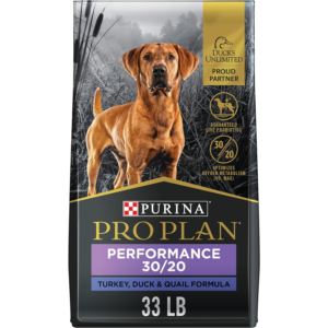 Purina Pro Plan Sport Performance 30/20 Turkey, Duck & Quail Formula Dry Dog Food - 33 lb. Bag