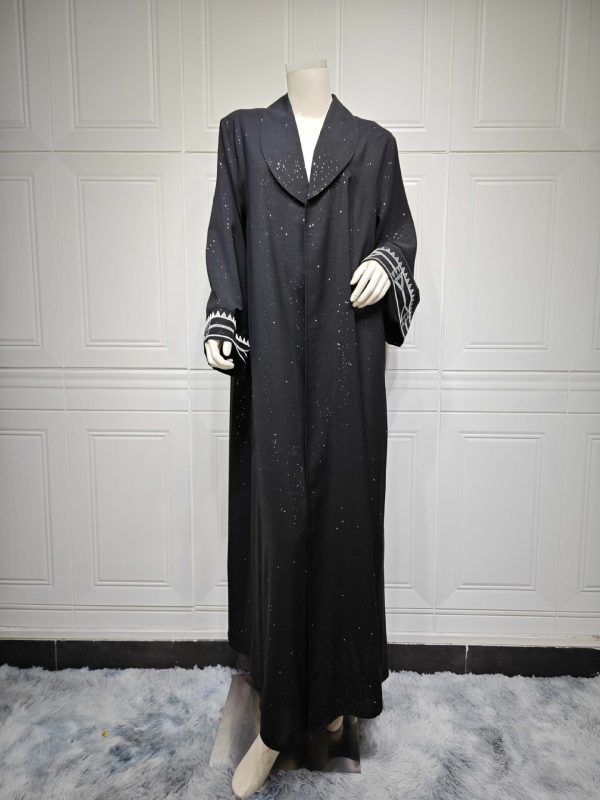 Muslim Modest Women's Arab Abaya Cardigan Robe - Image 3