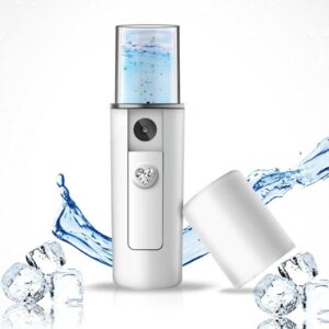 Portable Mini Face Cool Mist Facial Steamer, USB Rechargeable Facial Mister, 20ml Moisturizing Atomization Humidifie, Leak-Proof, Visual Water Tank Moisturizing, Handy Sprayer for Skin Care