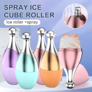 Facial Massage Ice Roller for Face With Spray Silicone Skin