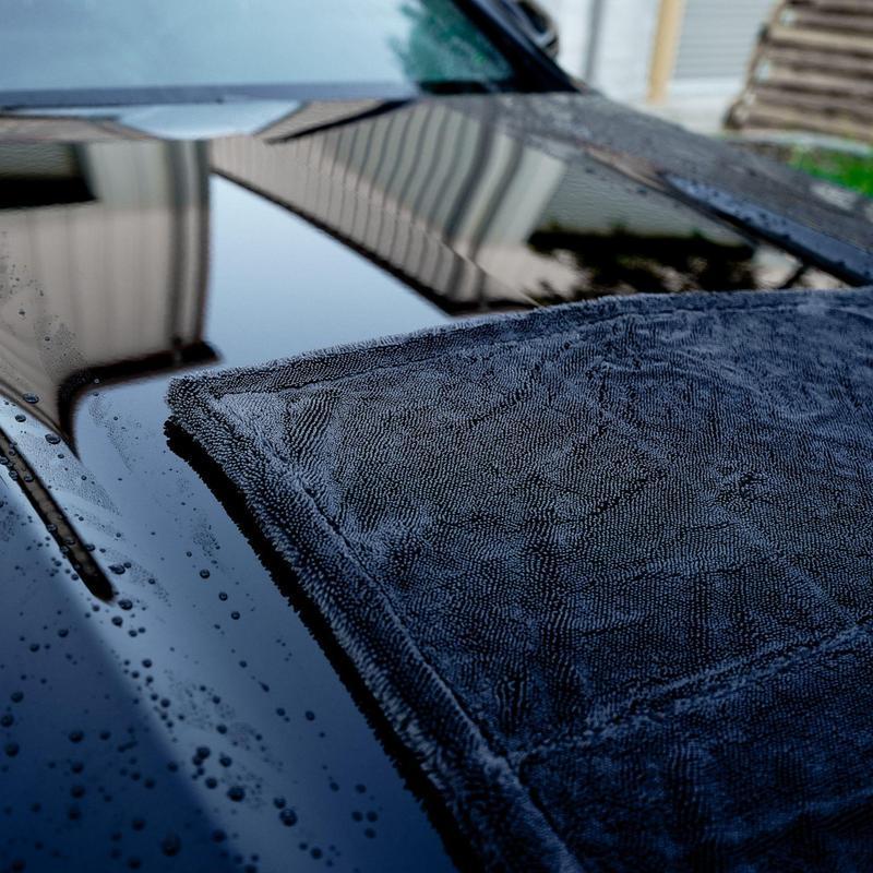 YISLU Drying Towel - Super Absorbent Car Drying Towel, Woven With Twisted Microfiber, 1300 GSM High Quality Microfiber 70 30 Mixed Twisted Microfiber, 15x15in And 24x36in - Image 8